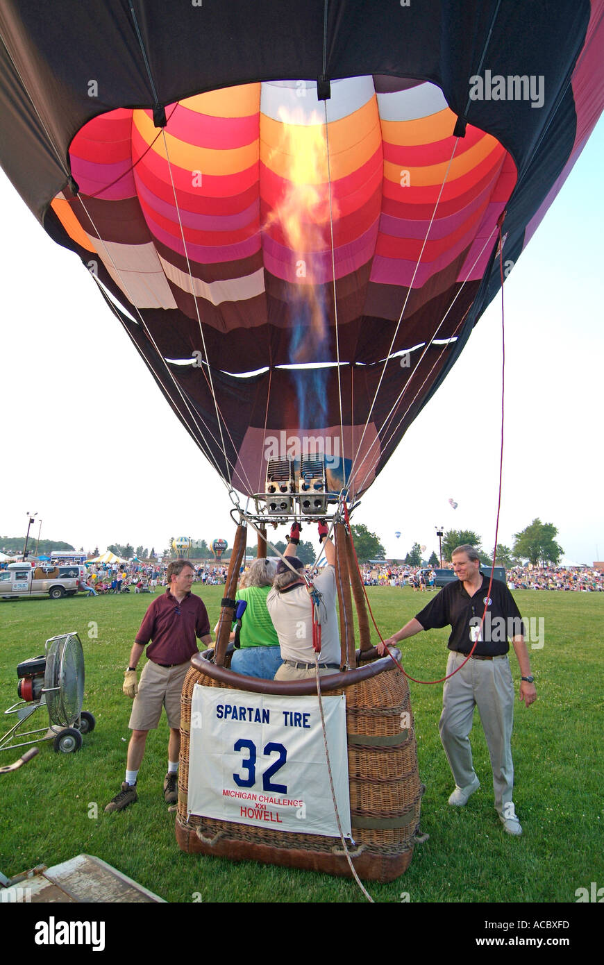Annual Hot air balloon festival competition held at Howell Michigan