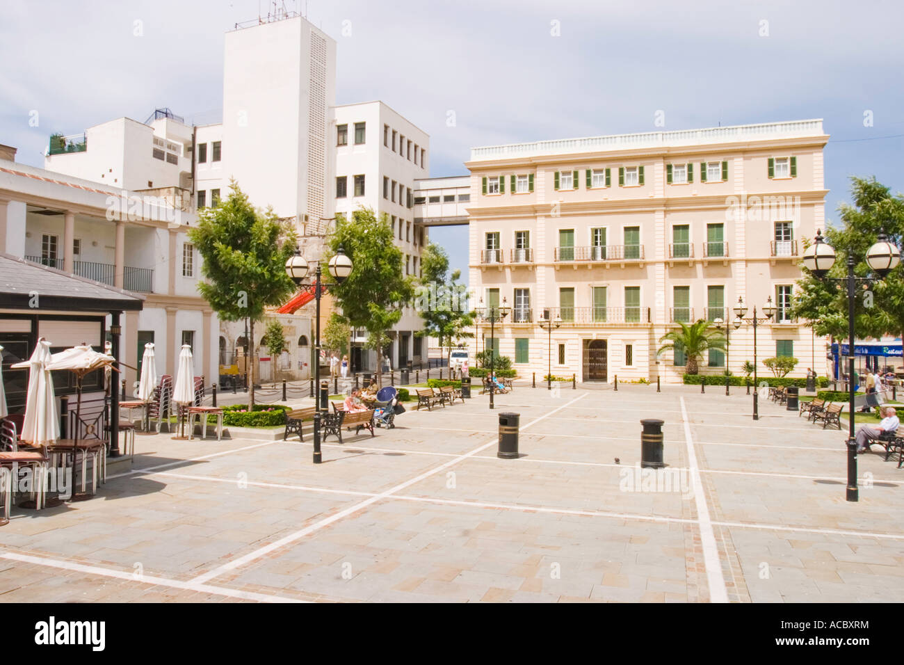 John Macintosh Square Gibraltar Europe Stock Photo Alamy