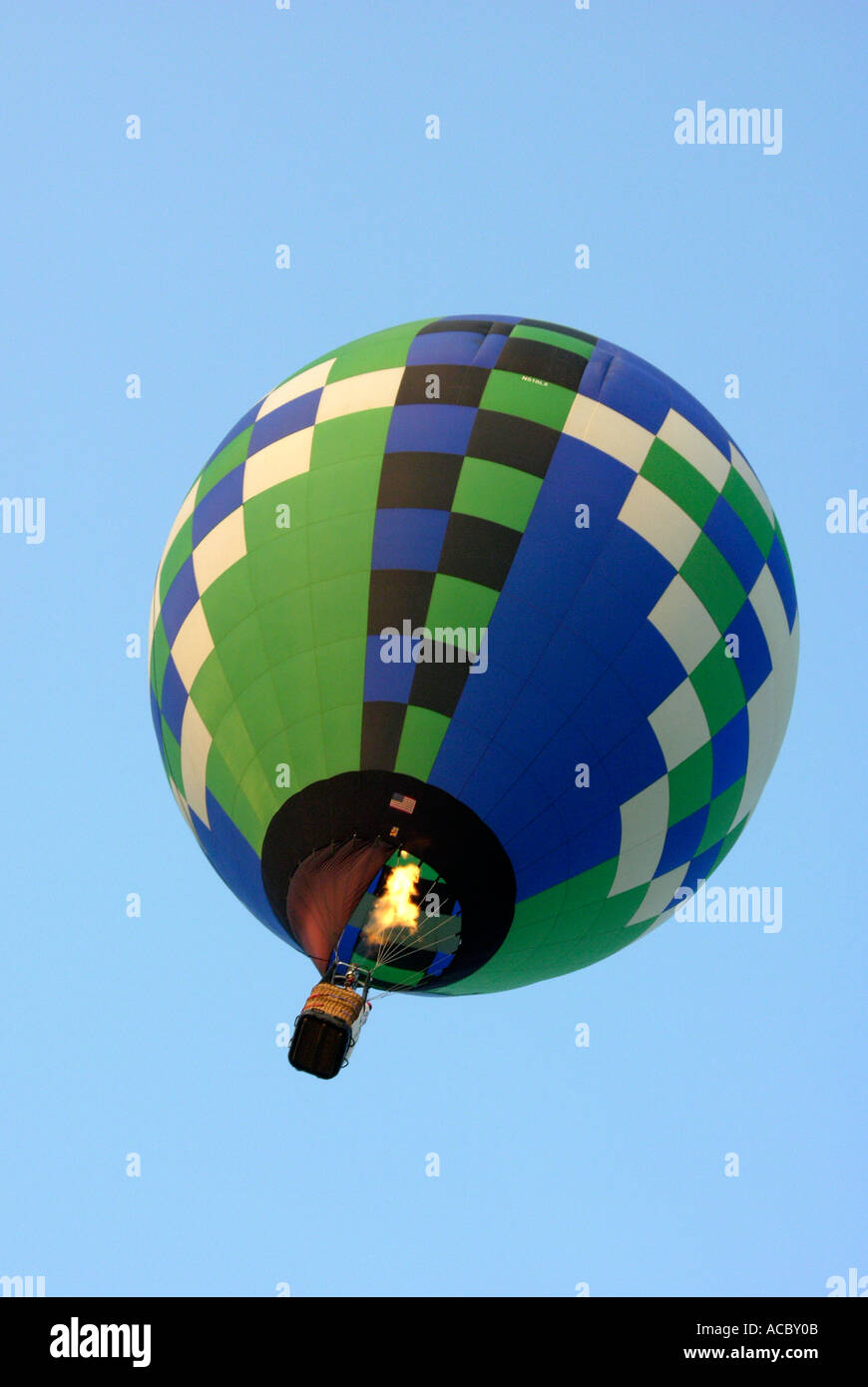 Annual Hot air balloon festival competition held at Howell Michigan Balloon fest Stock Photo
