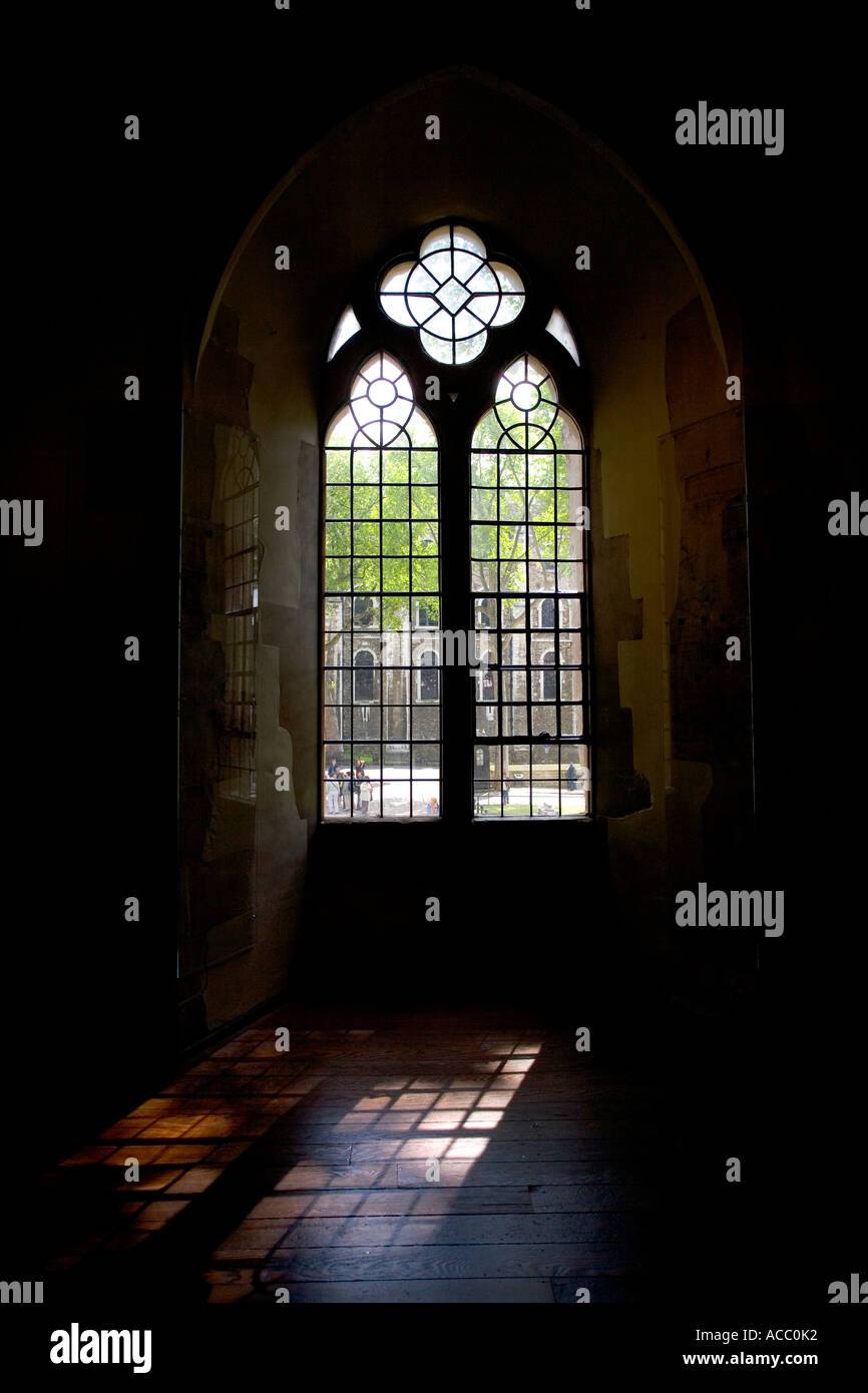 A window in the Tower of London Stock Photo
