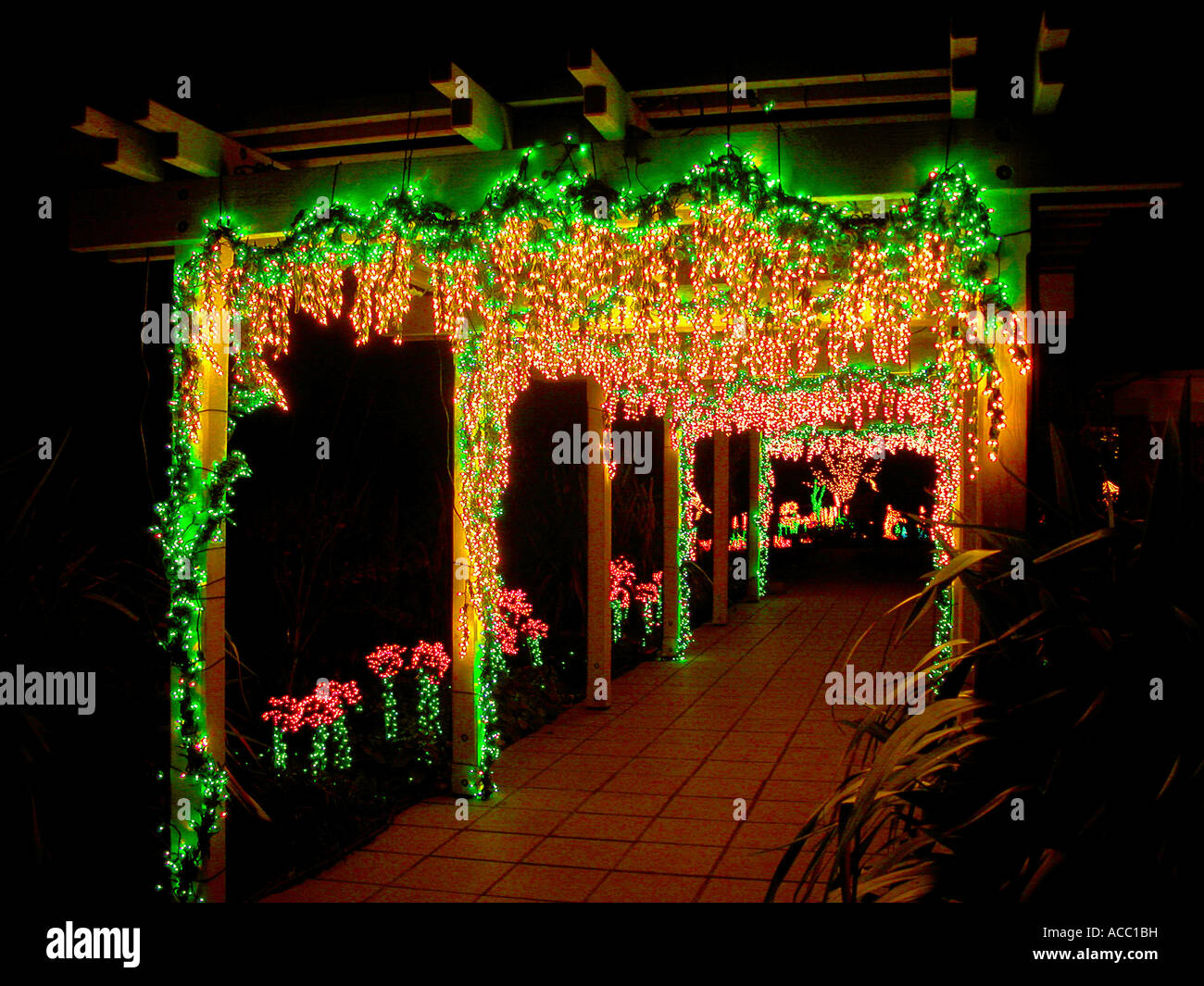 Christmas Archway Stock Photo Alamy