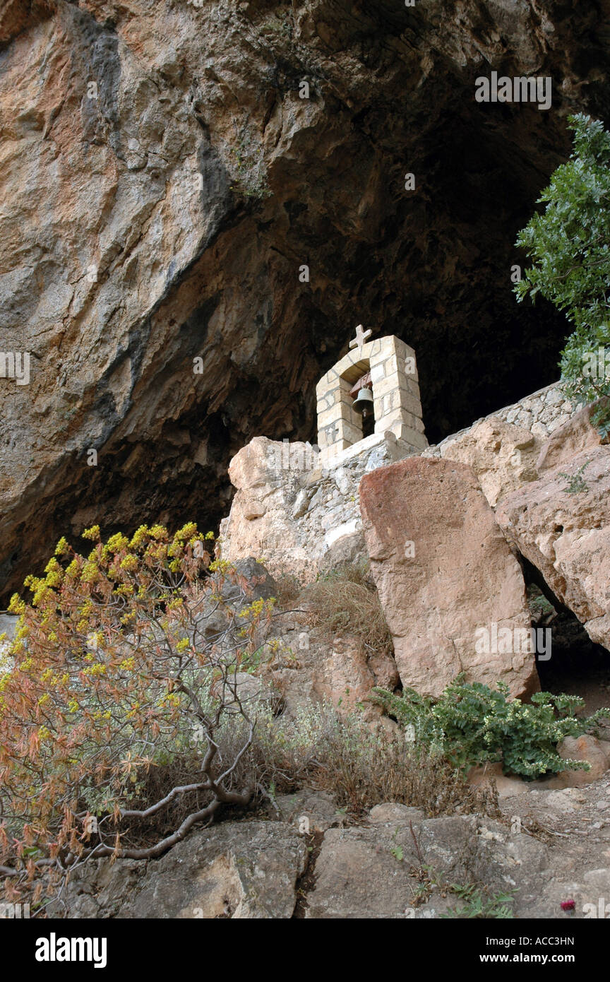 Agia Sophia cave in the of Topolia on island of Crete, Greece