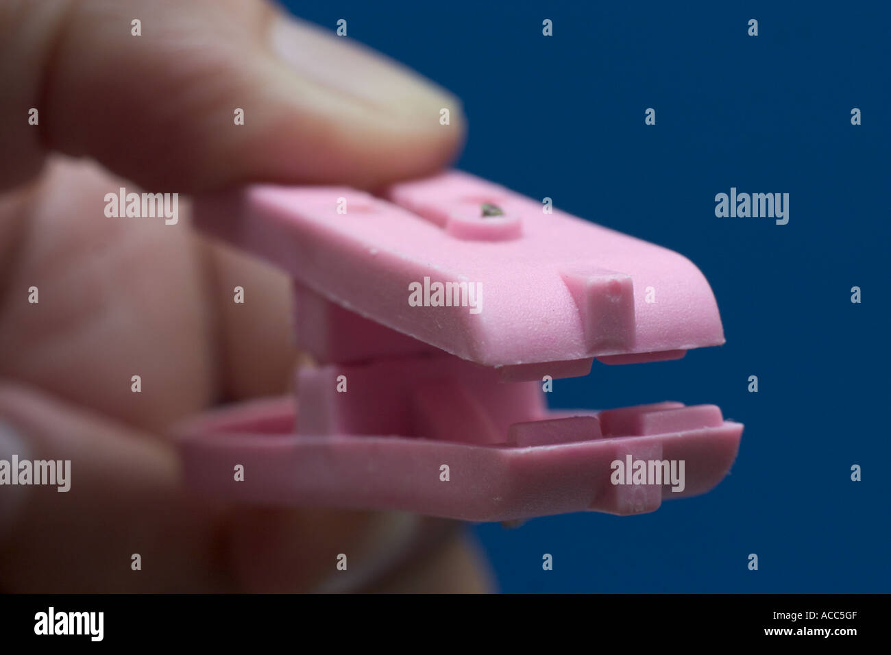 hand holding cloth peg Stock Photo Alamy