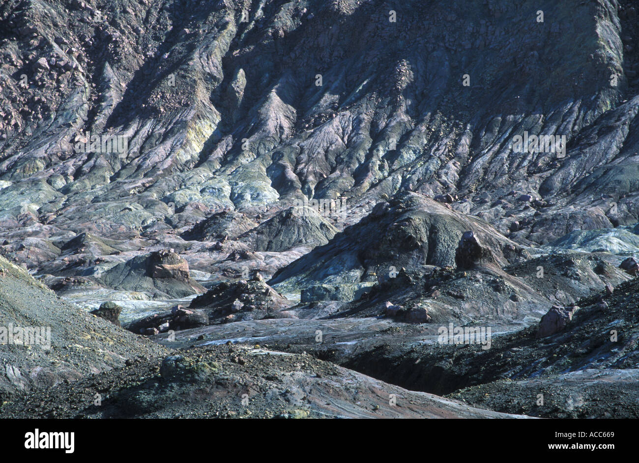 White Island Marine Volcano in the Bay of Plenty off the North East Coast of the North Island of