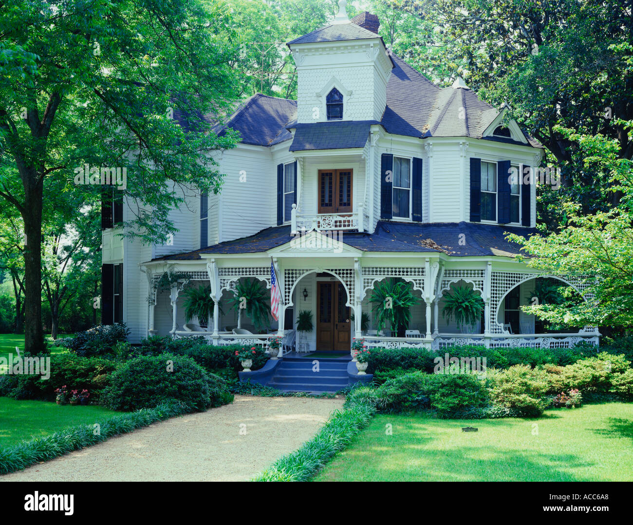 Antebellum Hunter House in Madison USA Stock Photo Alamy