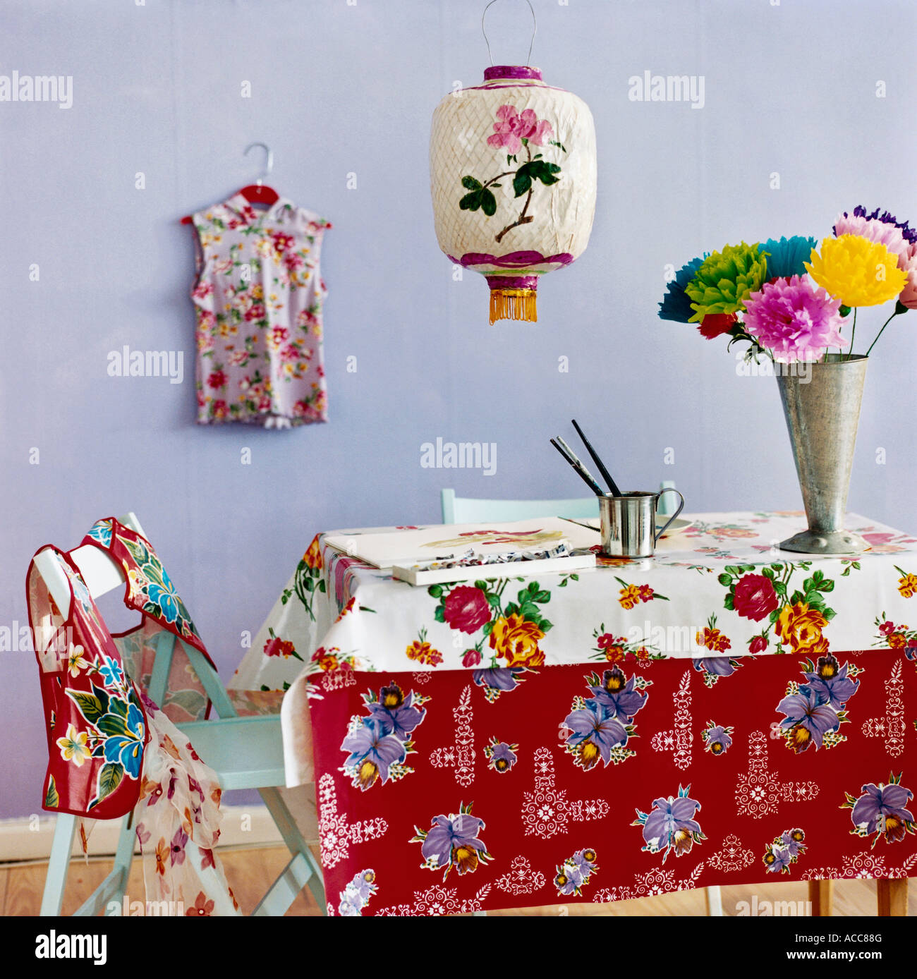 A kitchen table Stock Photo Alamy