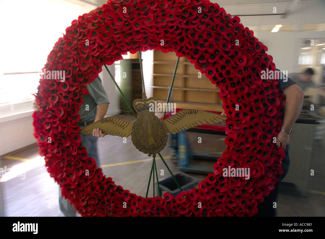 Poppy Factory Stock Photo