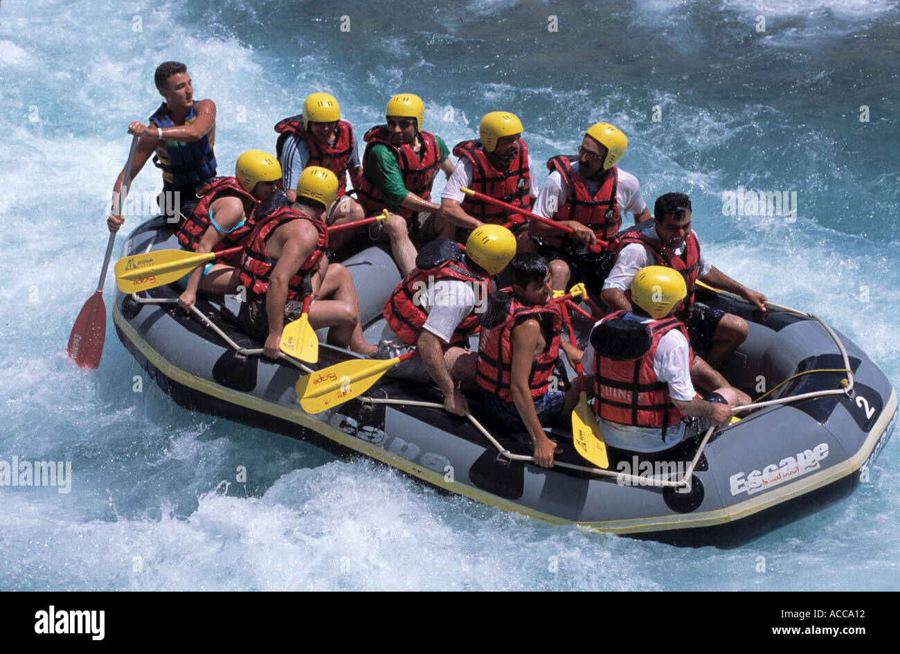 rafting in koprulu canyon Stock Photo