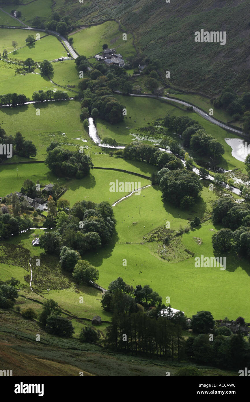 Patterdale from Boredale Hause, Cumbria Stock Photo