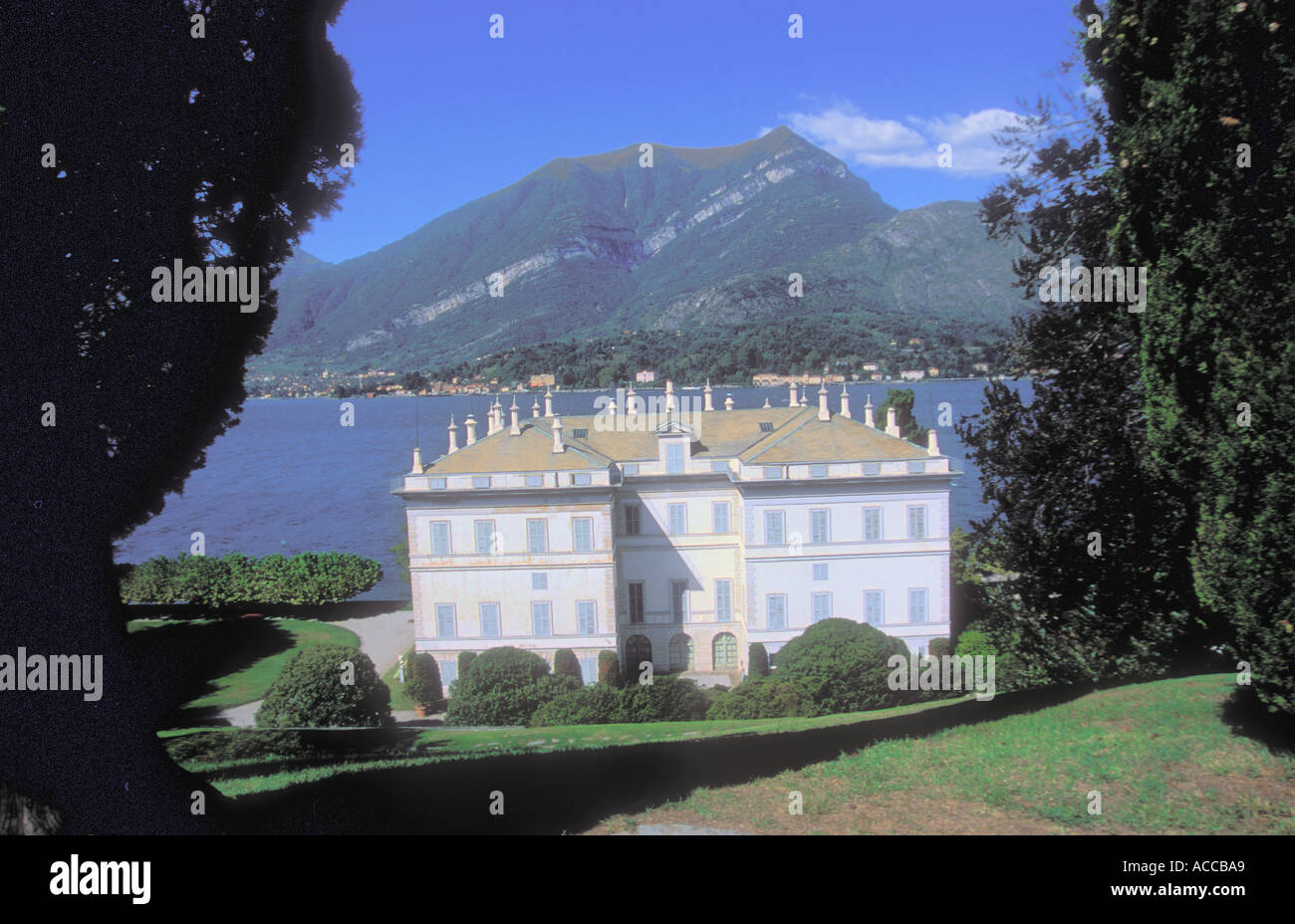 Villa Melzi near Bellagio on Lake Como Italy Stock Photo