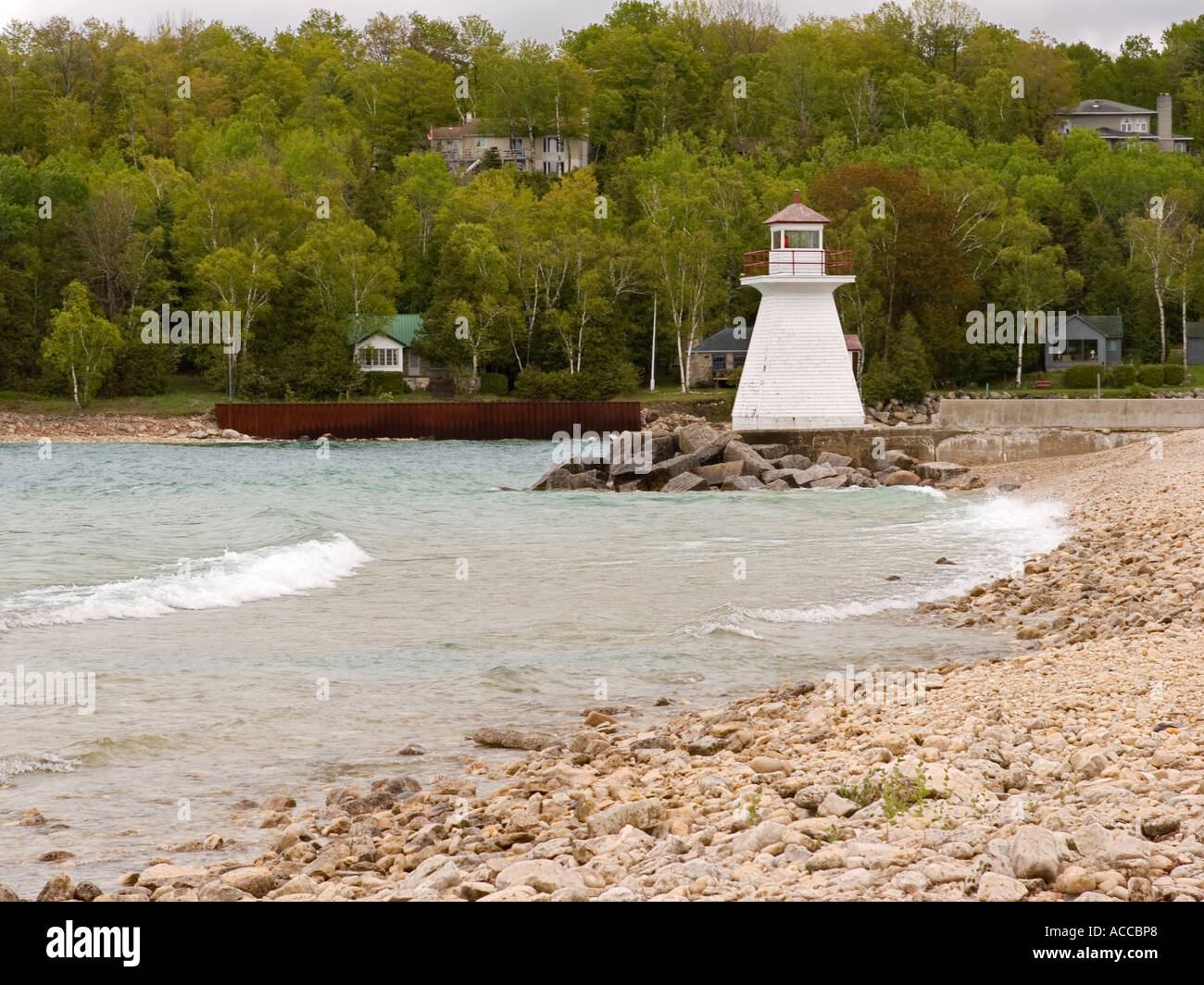 Lion's Head Lighthouse, Bay, Ontario Stock Photo Alamy