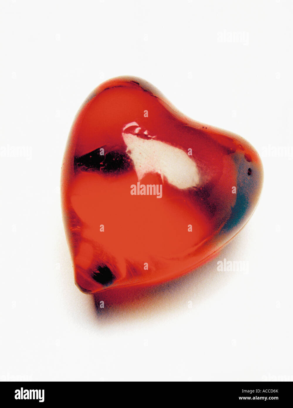 A red heart on a white background Stock Photo - Alamy