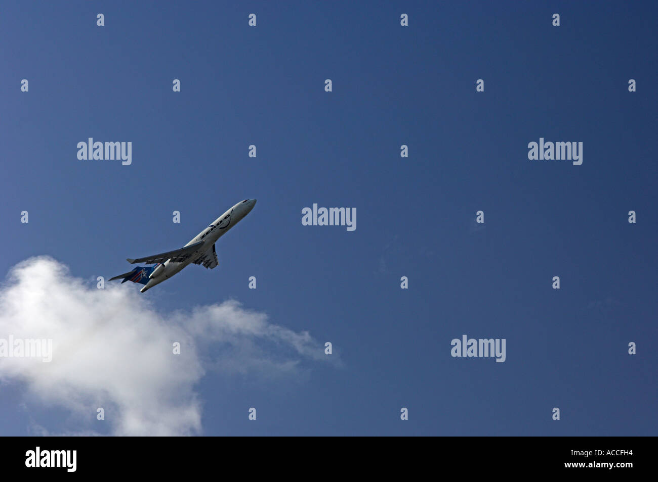 Passenger airplane in clouds hi-res stock photography and images - Alamy