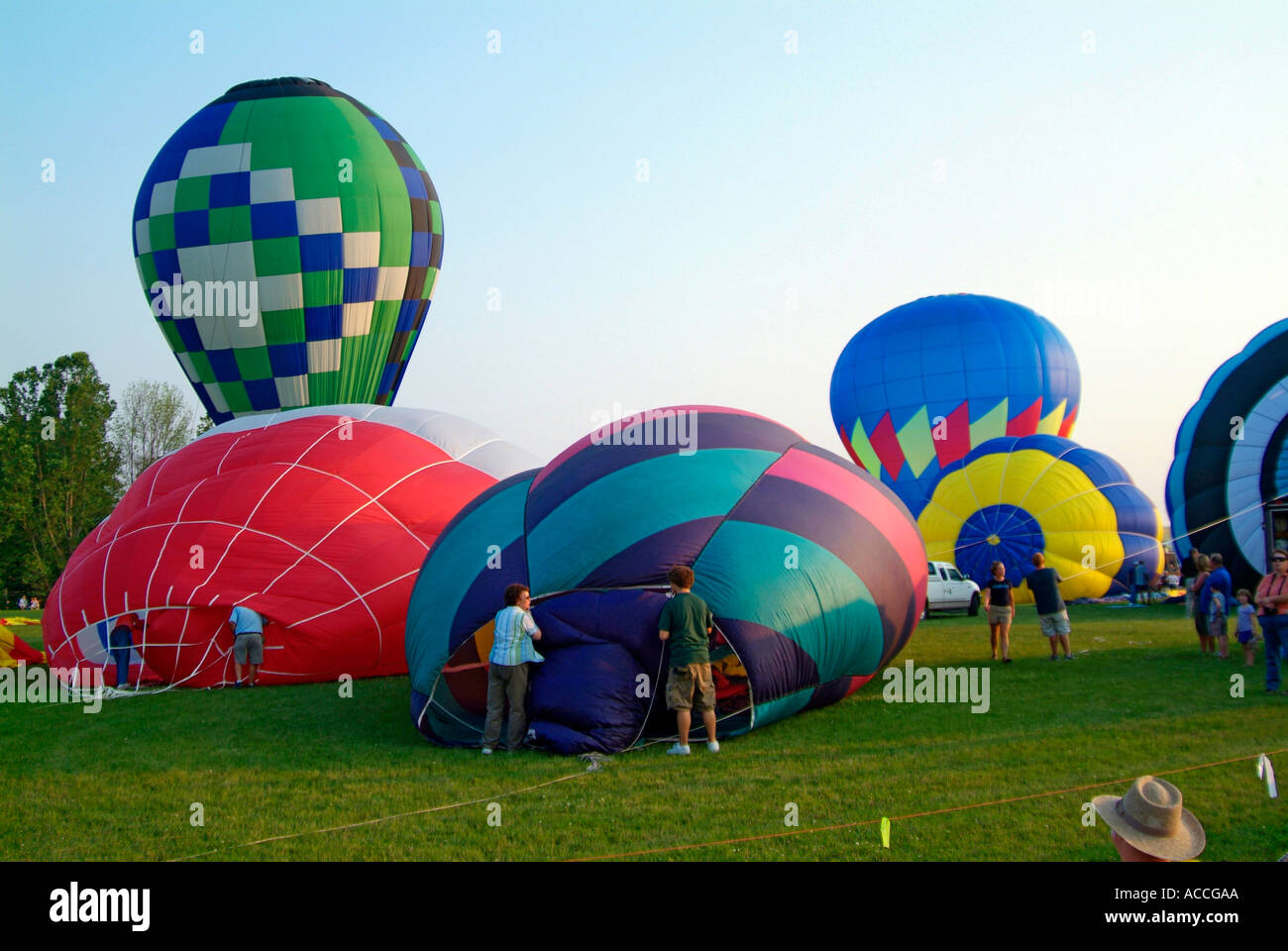 Annual Hot air balloon festival competition held at Howell Michigan