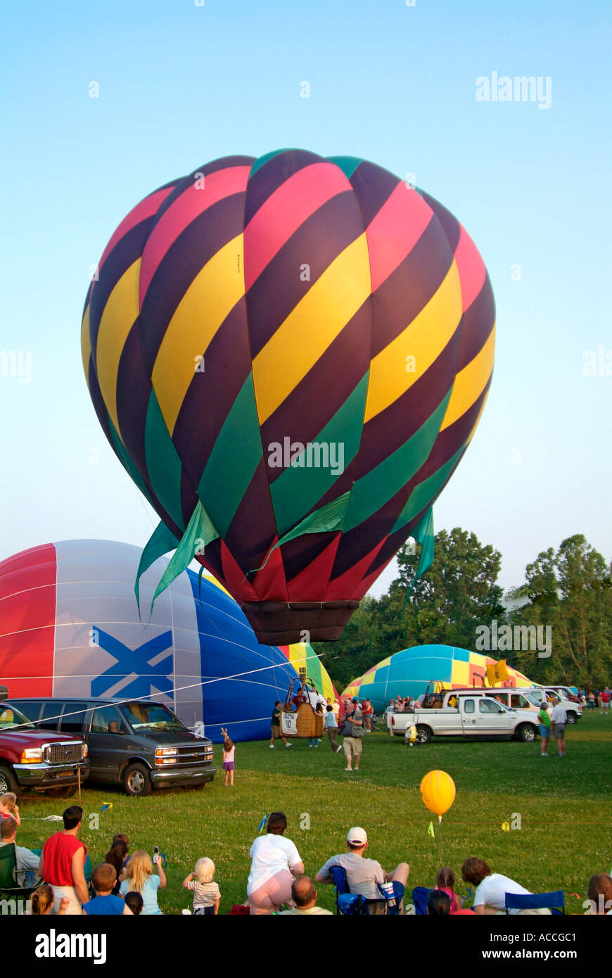 Annual Hot air balloon festival competition held at Howell Michigan