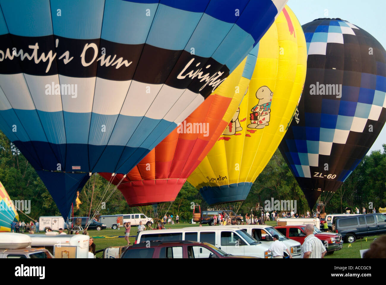 Annual Hot air balloon festival competition held at Howell Michigan