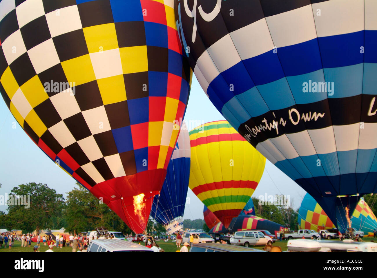 Annual Hot air balloon festival competition held at Howell Michigan