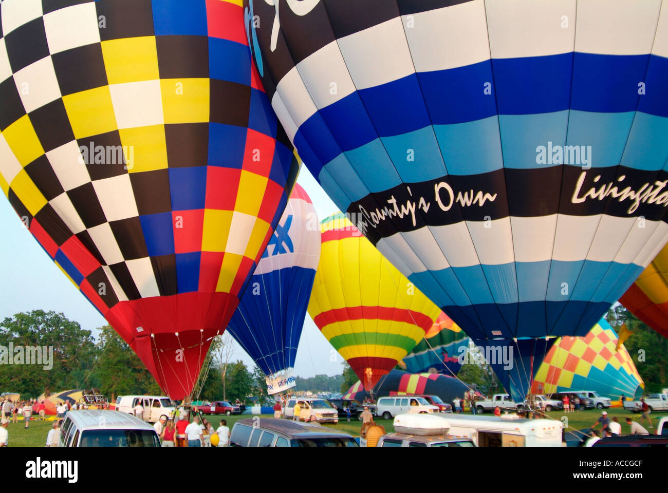Annual Hot air balloon festival competition held at Howell Michigan