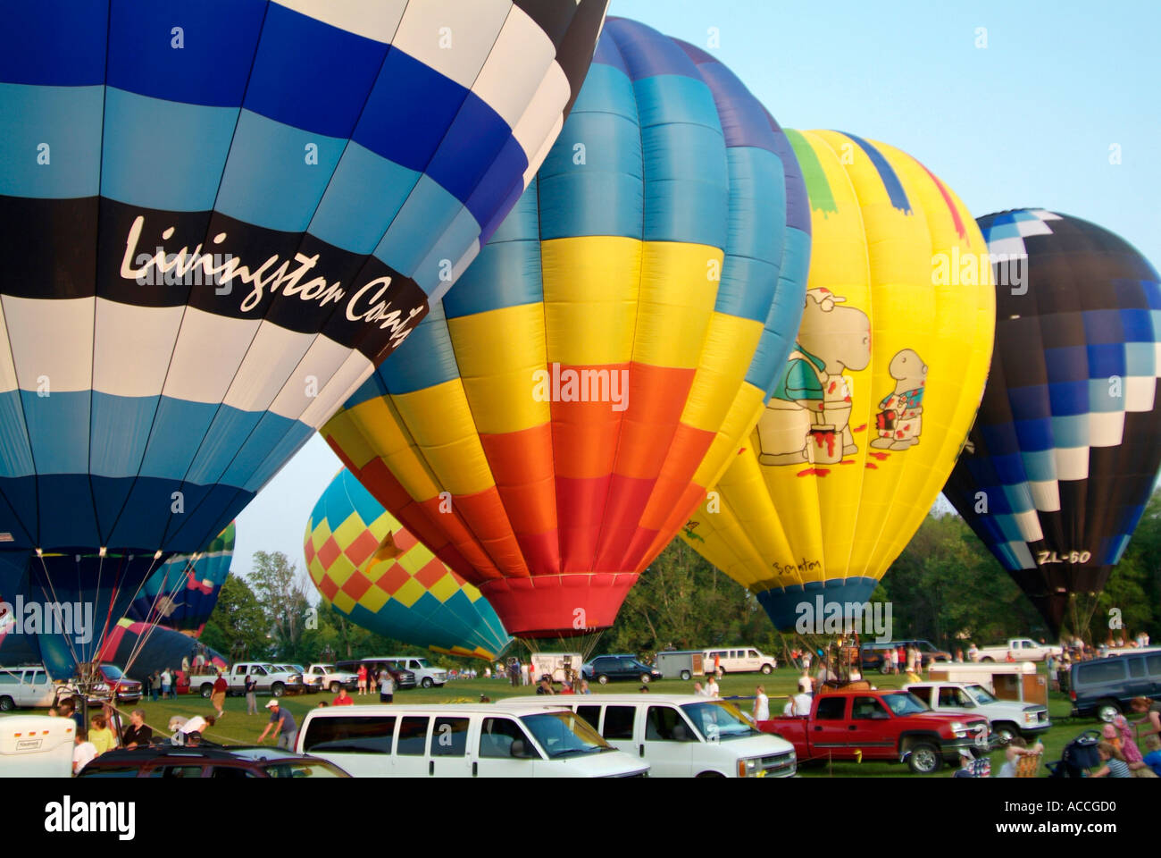 Annual Hot air balloon festival competition held at Howell Michigan