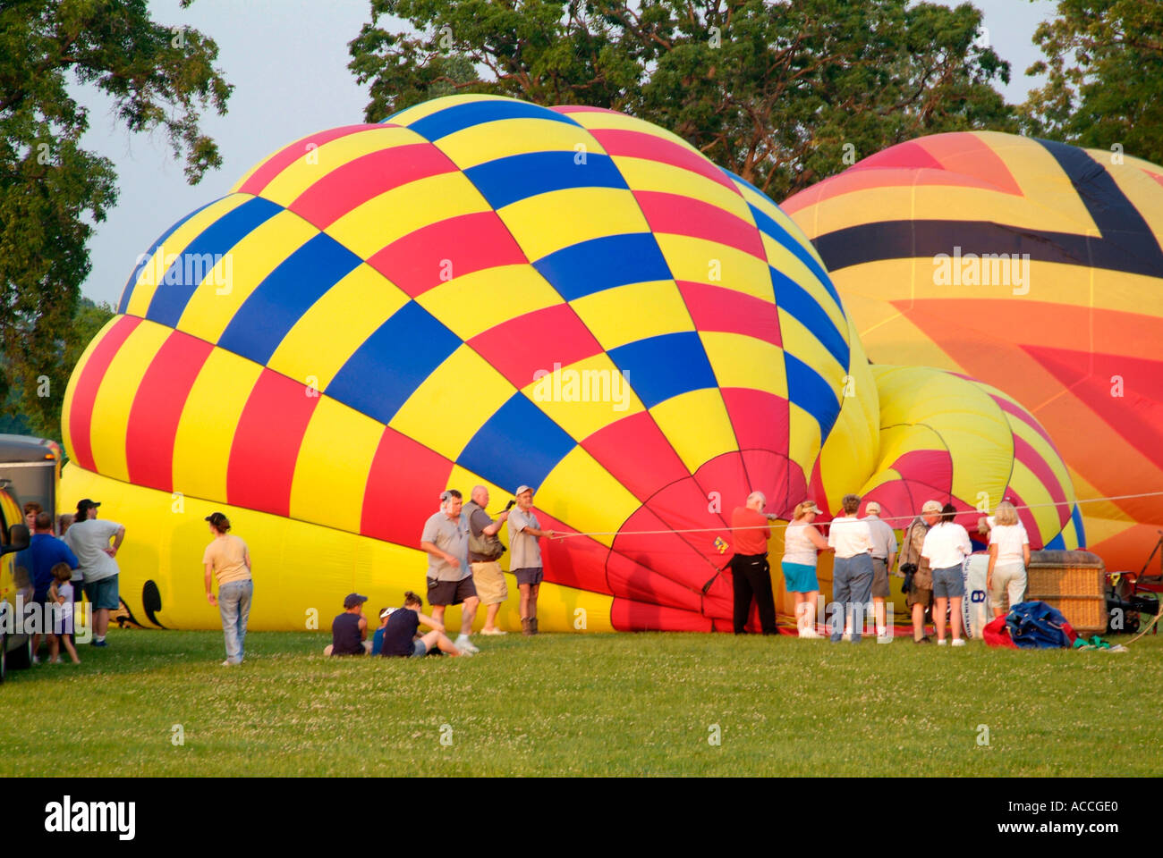 Annual Hot air balloon festival competition held at Howell Michigan