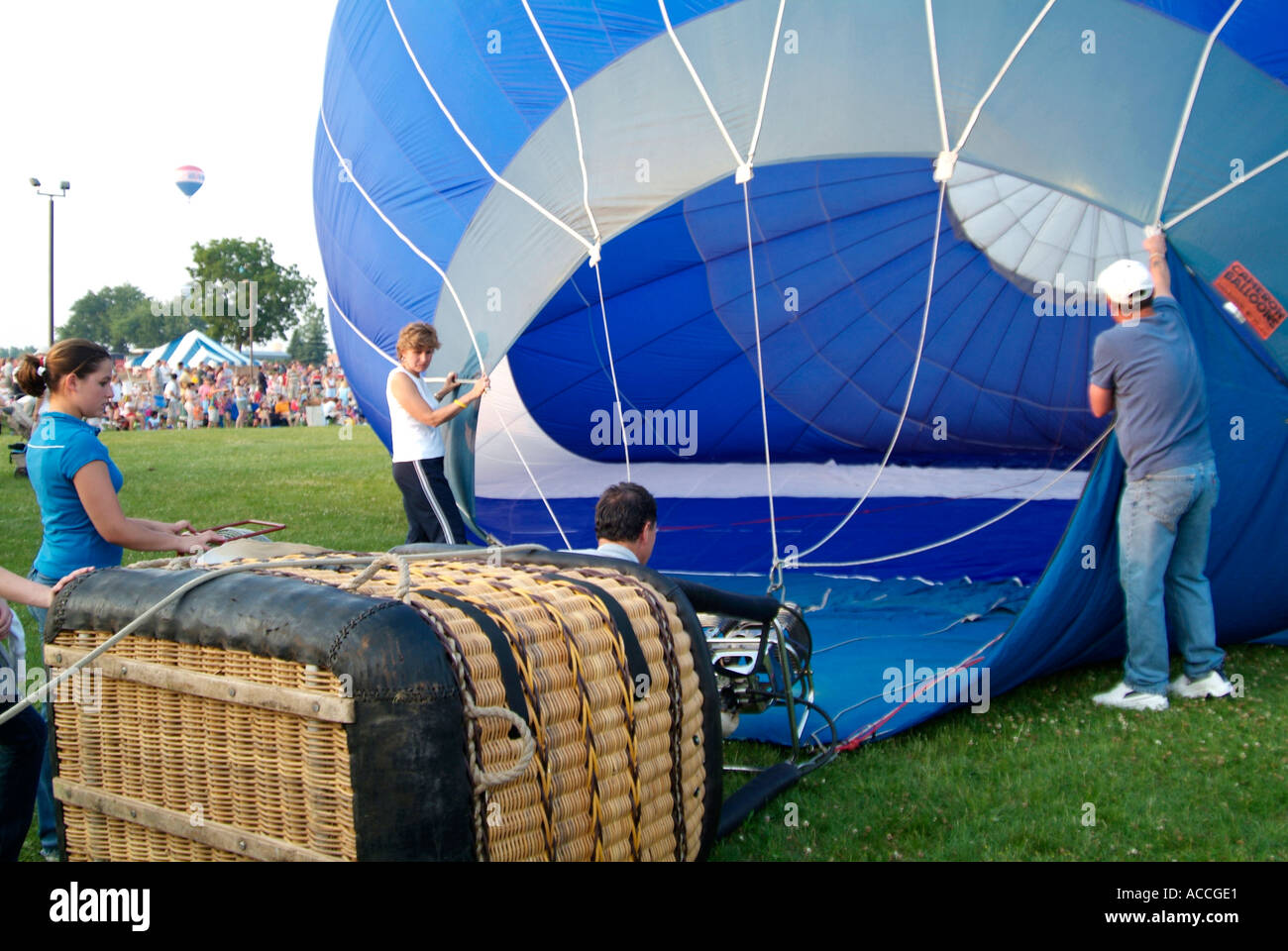 Annual Hot air balloon festival competition held at Howell Michigan Balloon fest Stock Photo Alamy