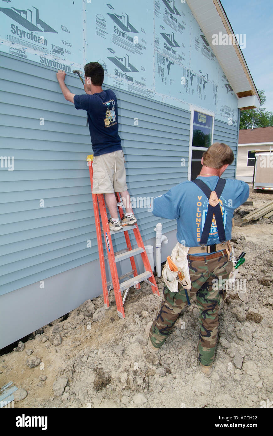 10 new residential homes are constructed by Habitat for Humanity in