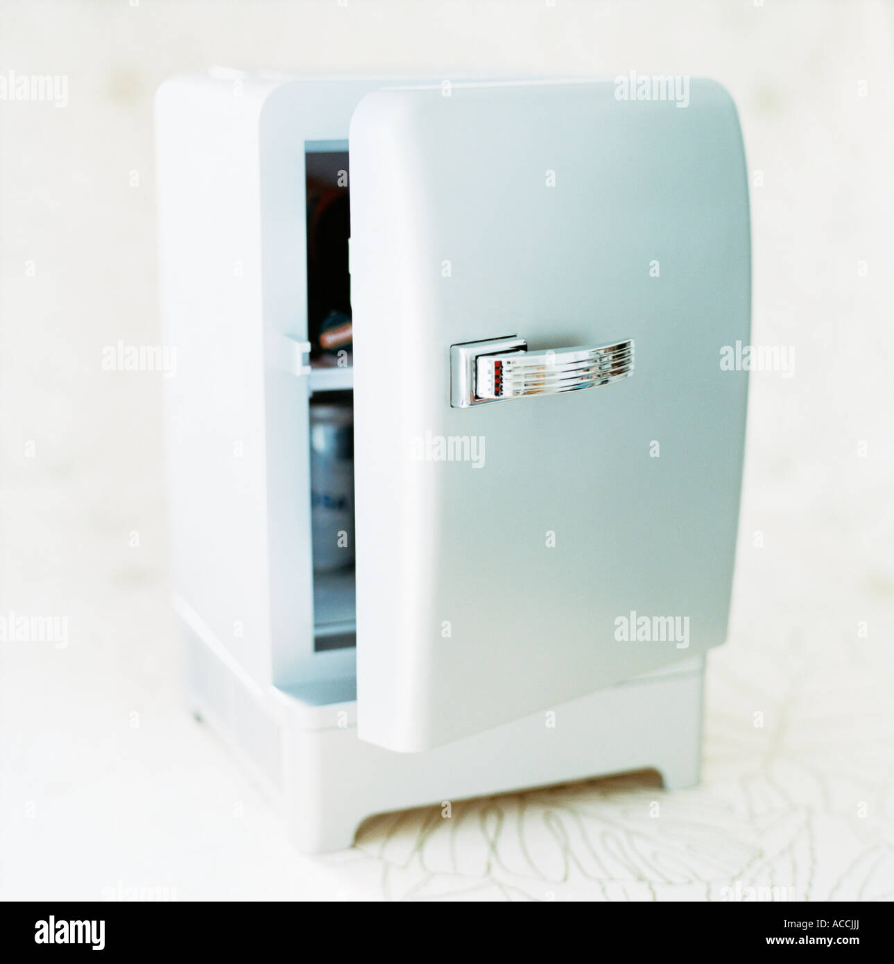 A small refrigerator. Stock Photo