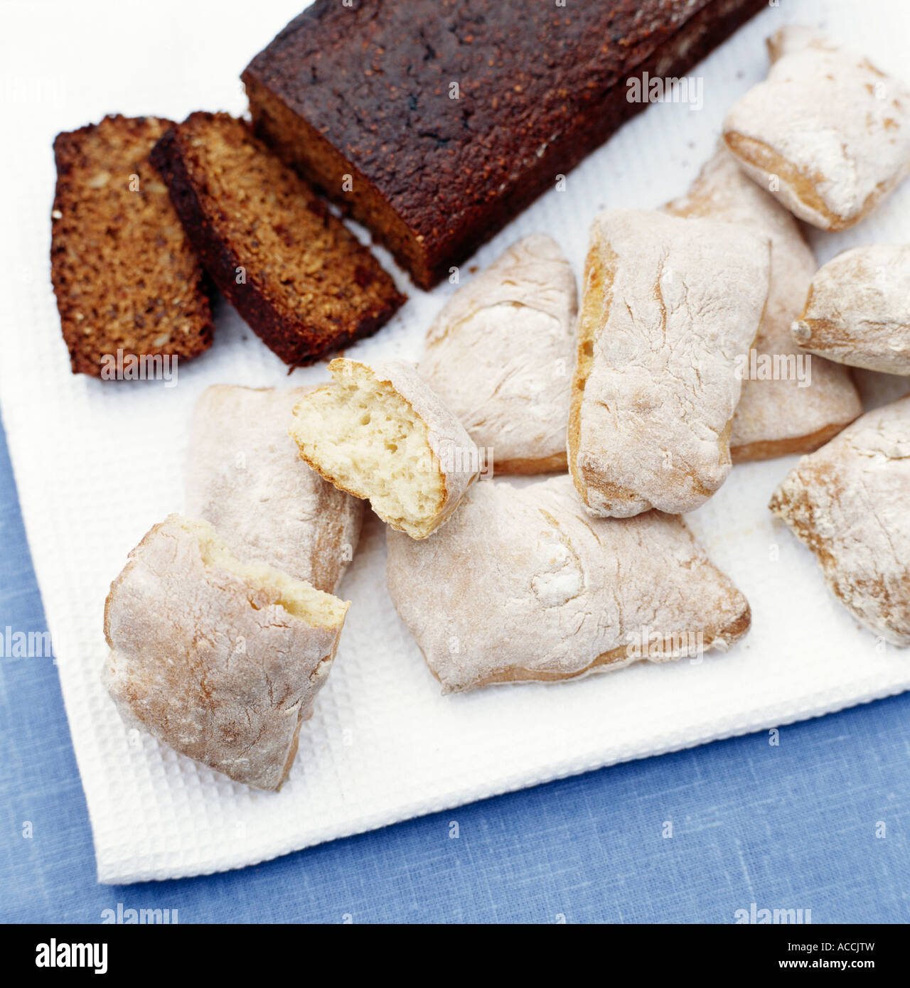 Different types of bread. Stock Photo