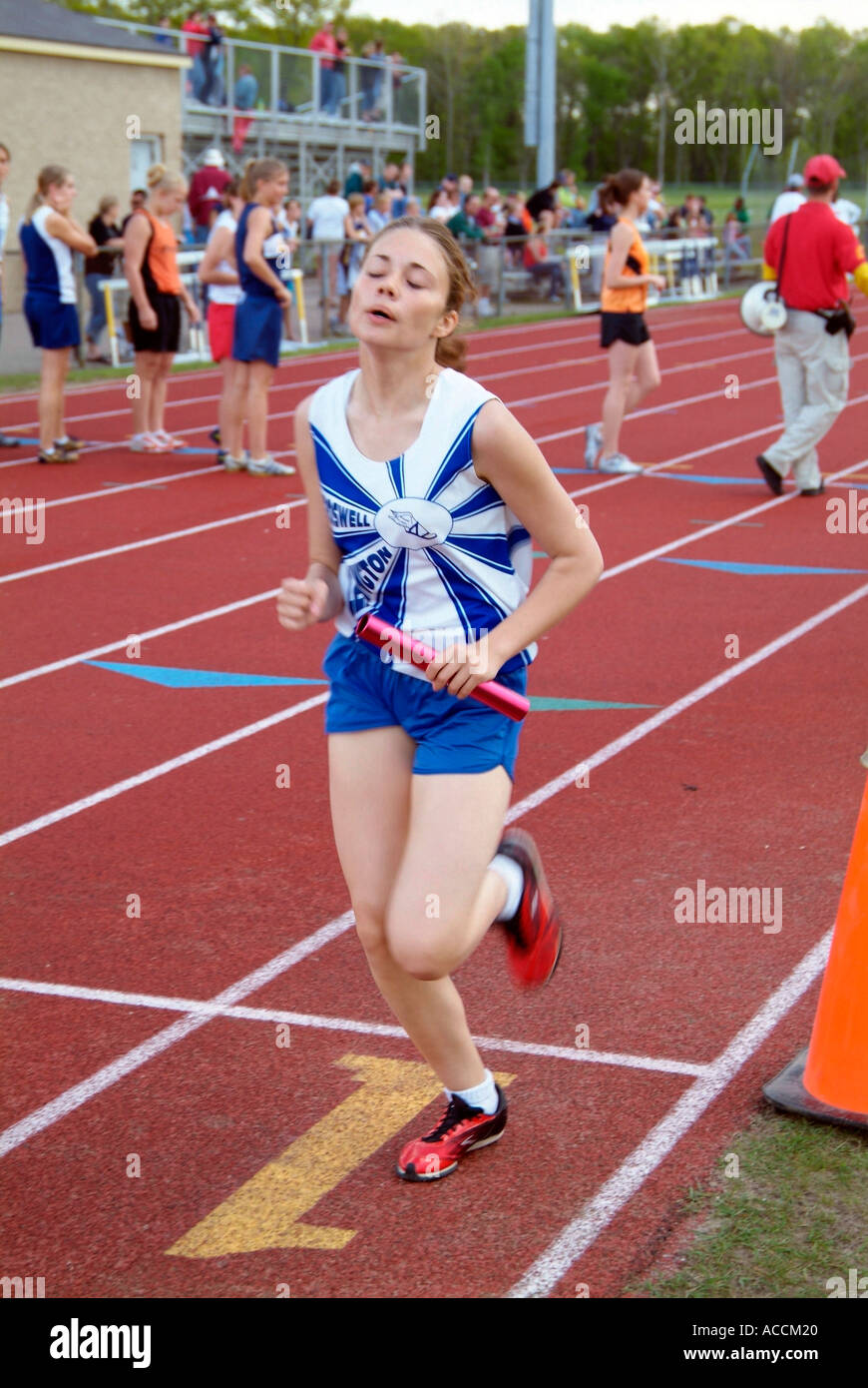 High School Track and Field Events Stock Photo Alamy
