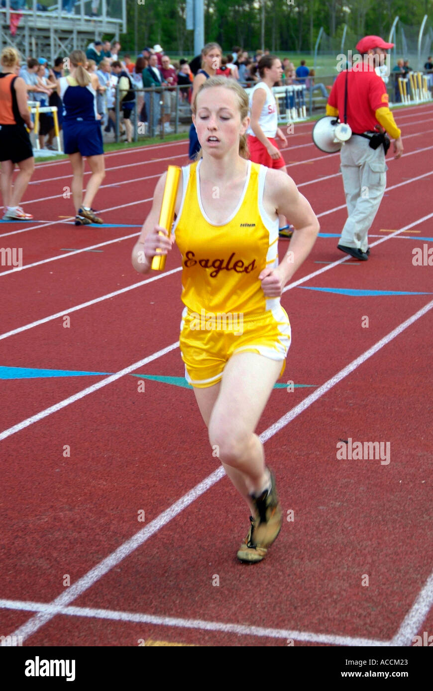 High School Track and Field Events Stock Photo Alamy