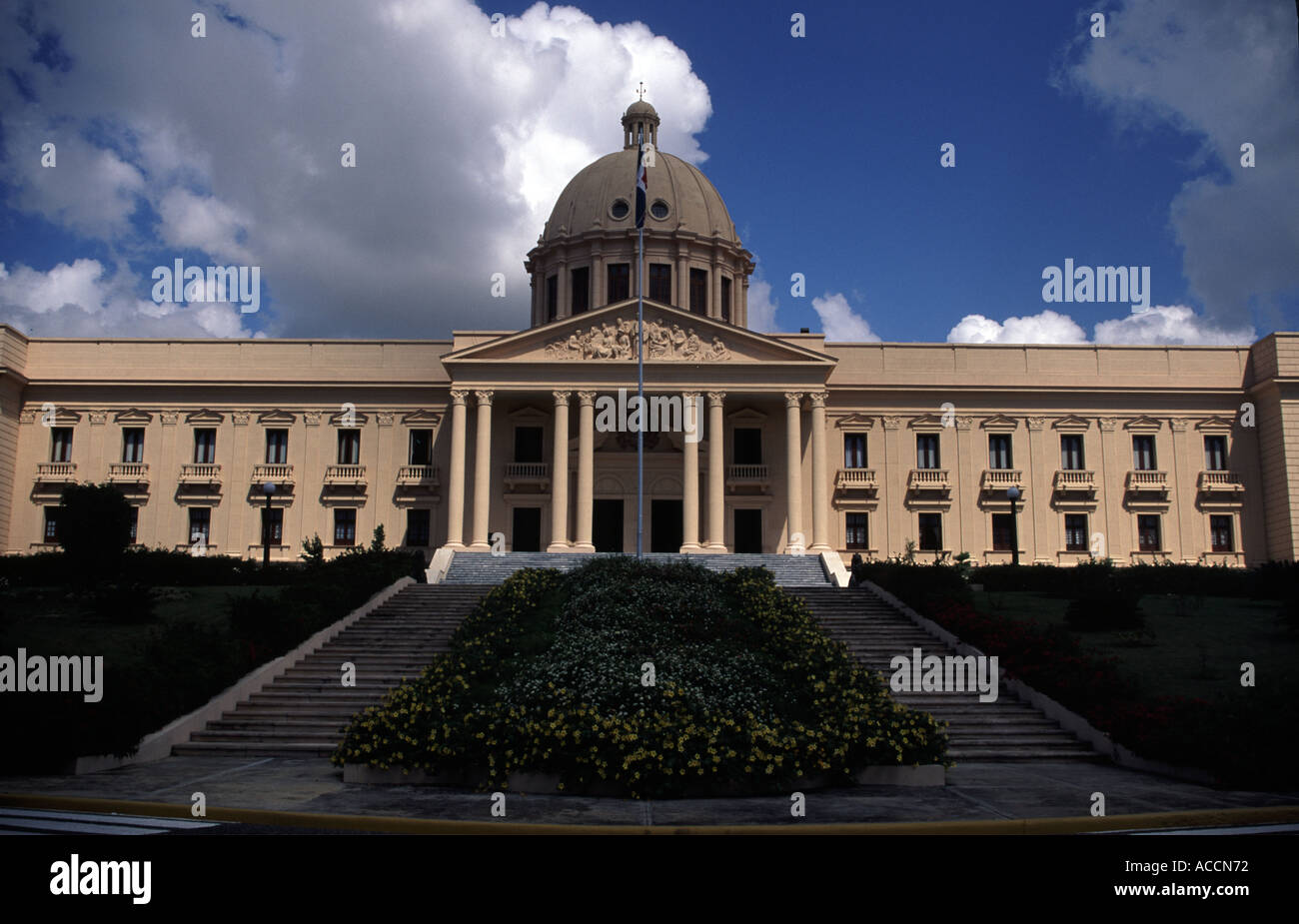 Palacio Nacional Or National Palace Seat Of The Government Of Dominican Republic Santo Domingo