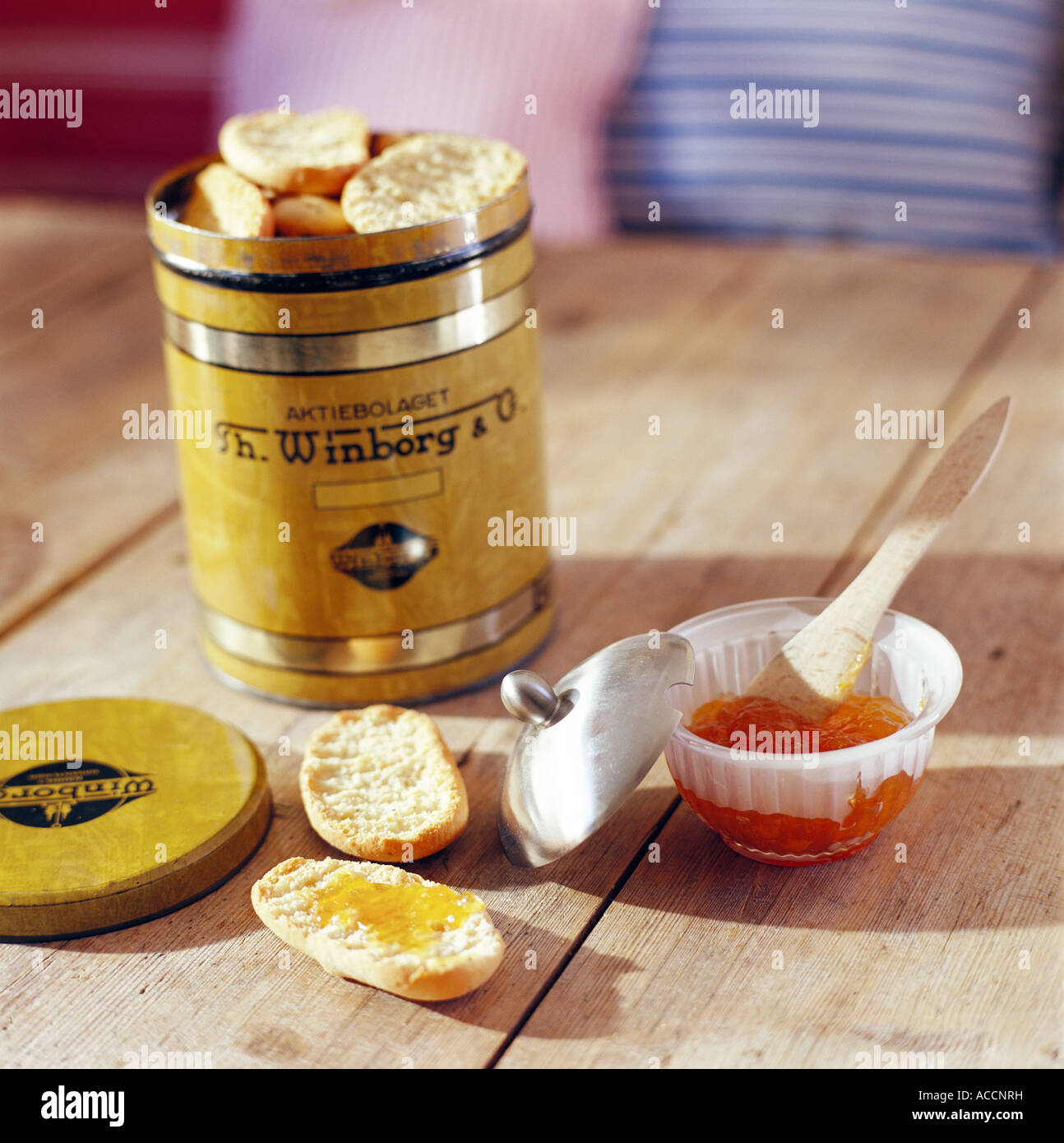Rusks and marmalade Stock Photo Alamy