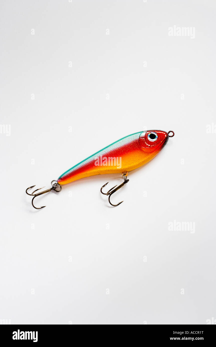A lure on a white background. Stock Photo