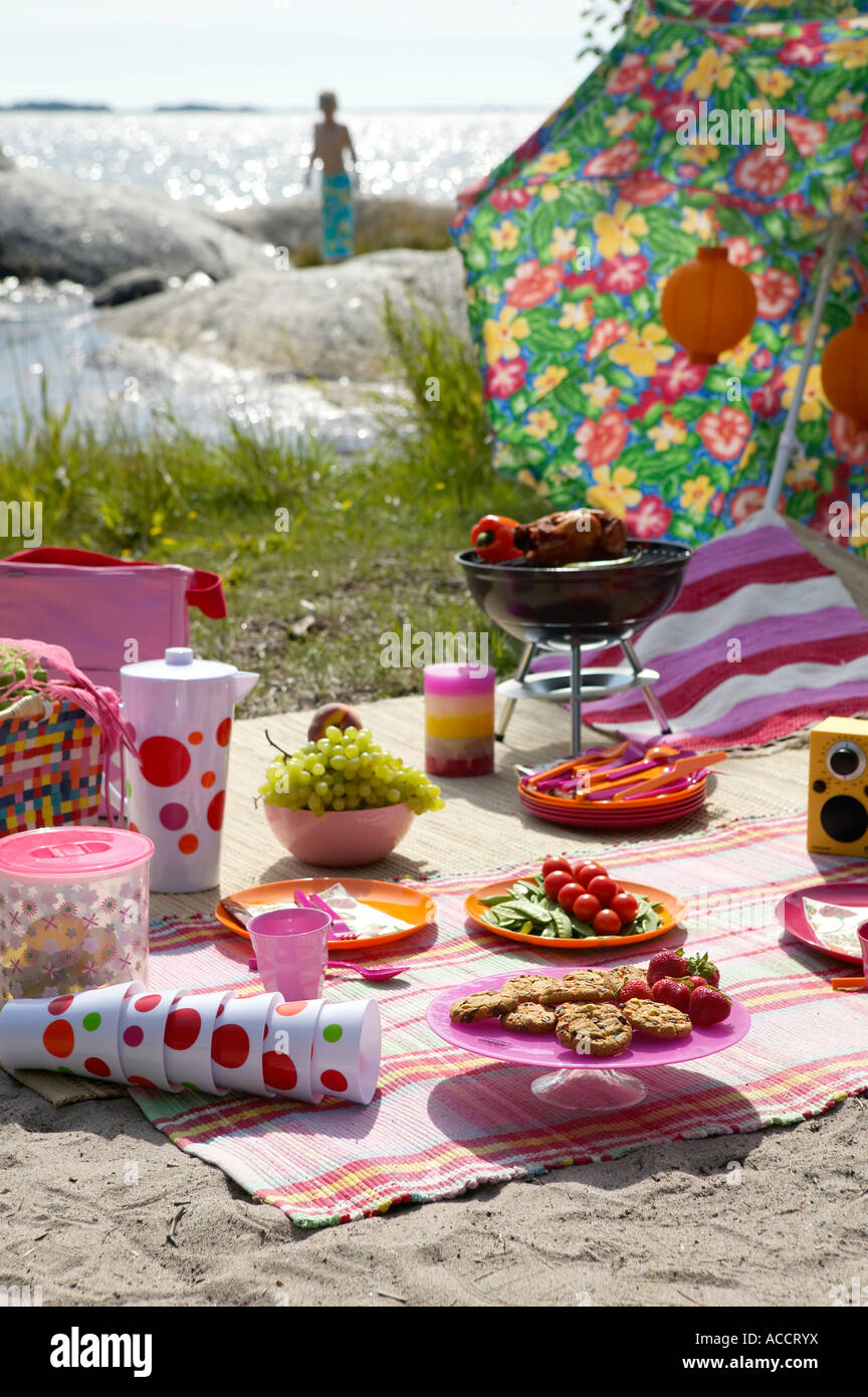 Picnic on the beach hi-res stock photography and images - Alamy