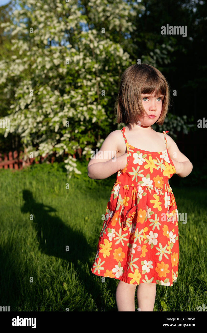 Girl in a dress Stock Photo - Alamy
