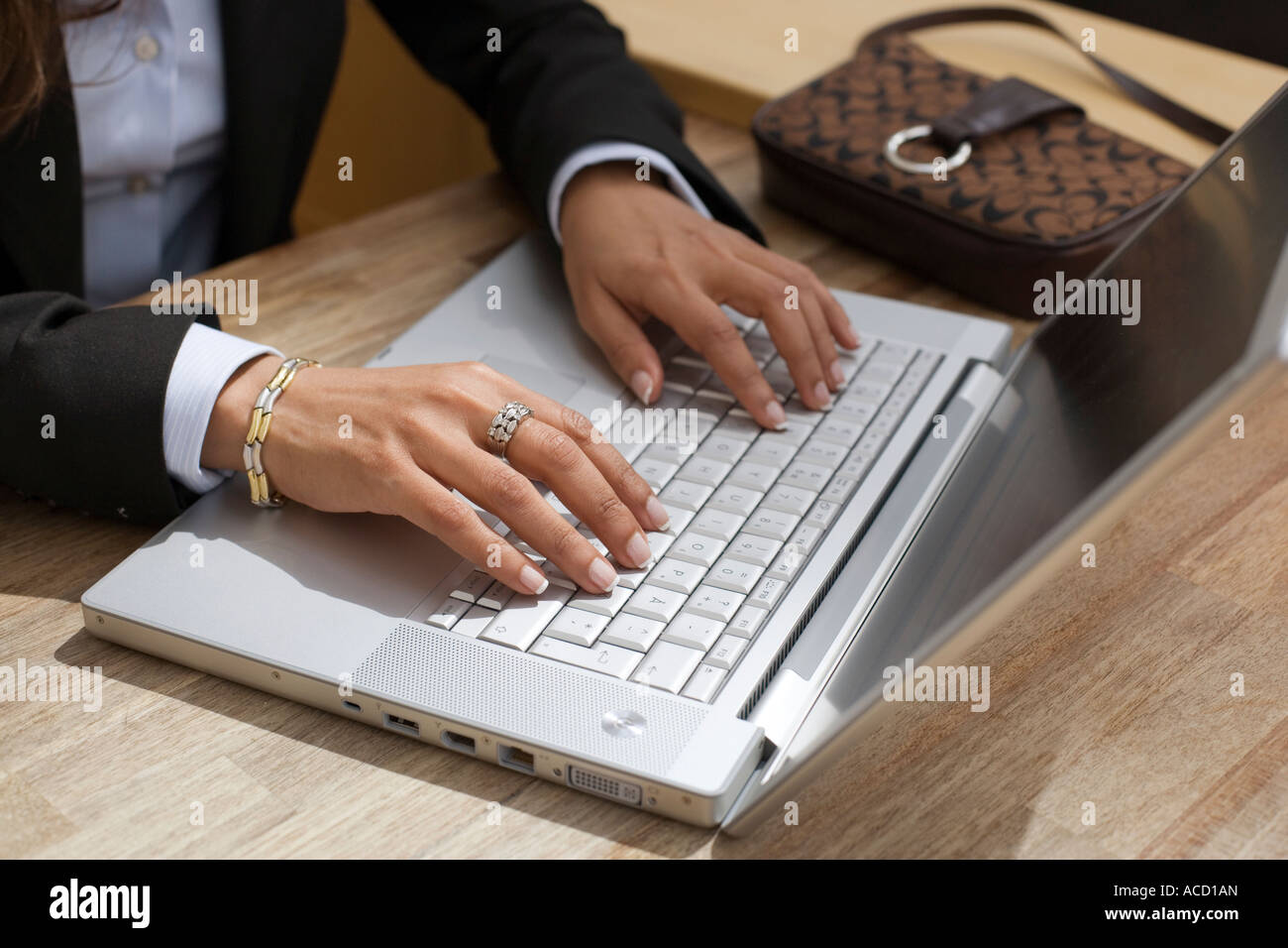 Hands work on laptop hi-res stock photography and images - Alamy