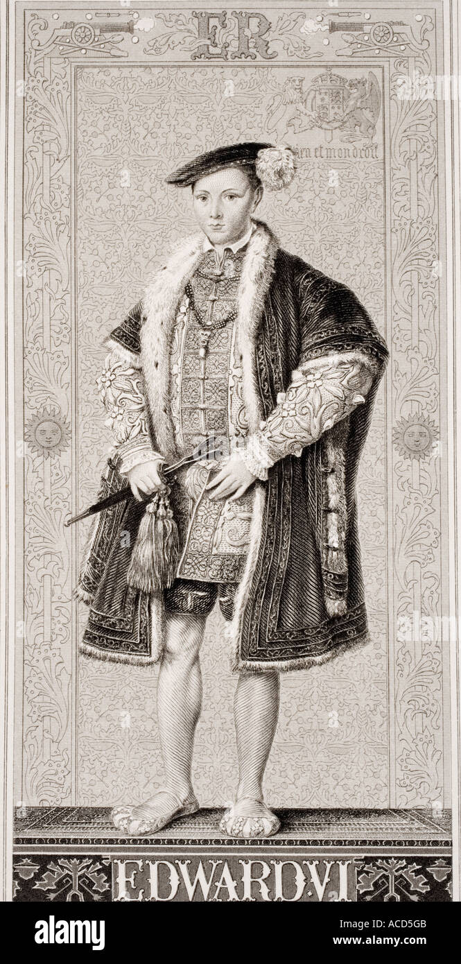 Edward VI, 1537 - 1553. King of England and Ireland. Stock Photo