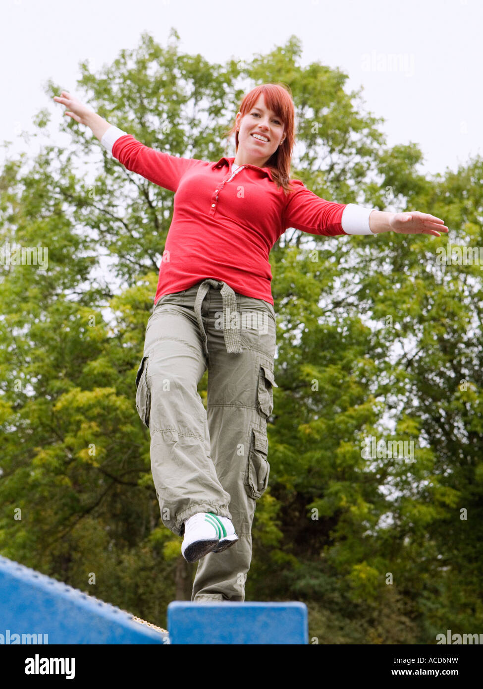 Balancing people hi-res stock photography and images - Alamy