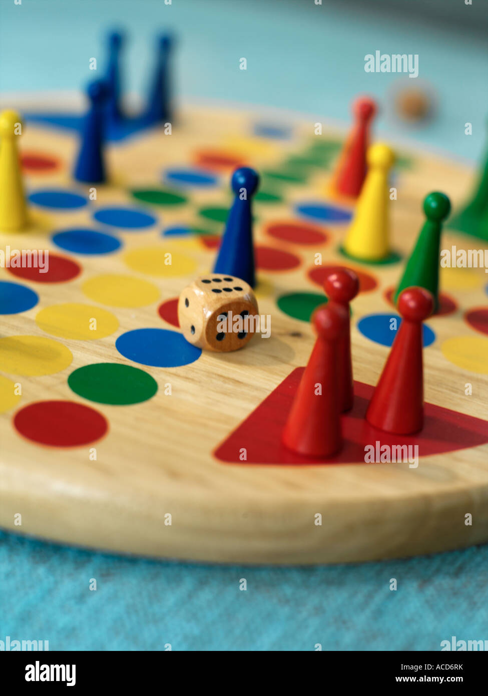 Close-op on a ludo. Stock Photo