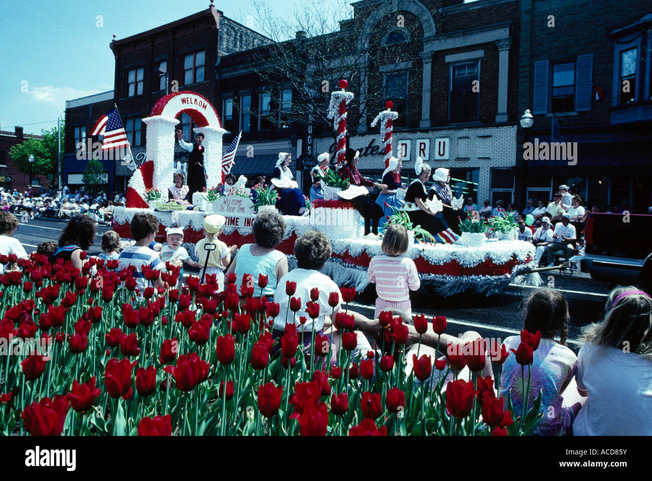 Tulip Time Festival, parade float, Holland, Michigan Stock Photo Alamy