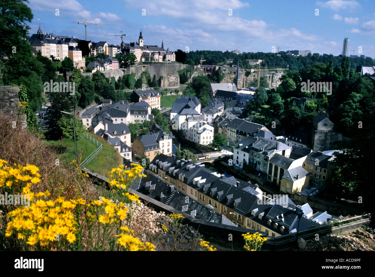 Luxembourg City old Town Historic Centre Stock Photo