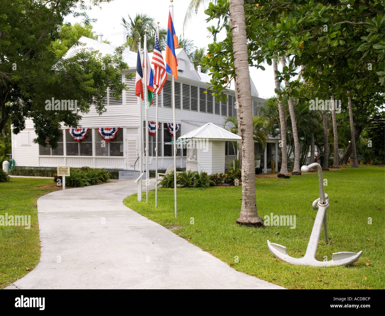 Little White House at Key West FL, Florida Keys Stock Photo