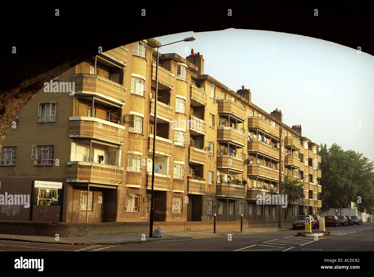 East end council housing at Shadwell London Stock Photo