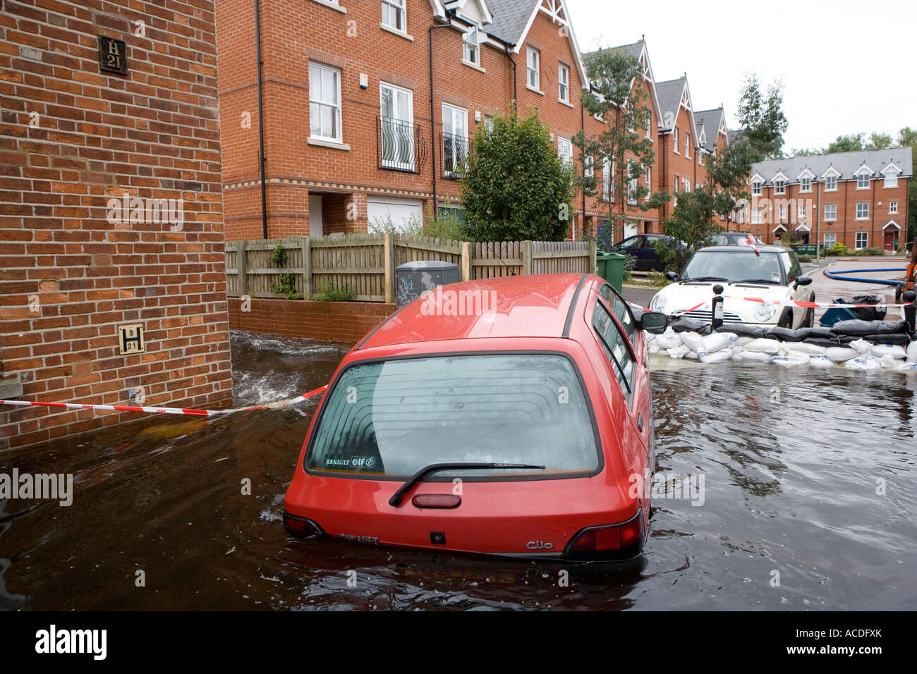 Flooding in west Oxford Earl street one of the worst affected flood