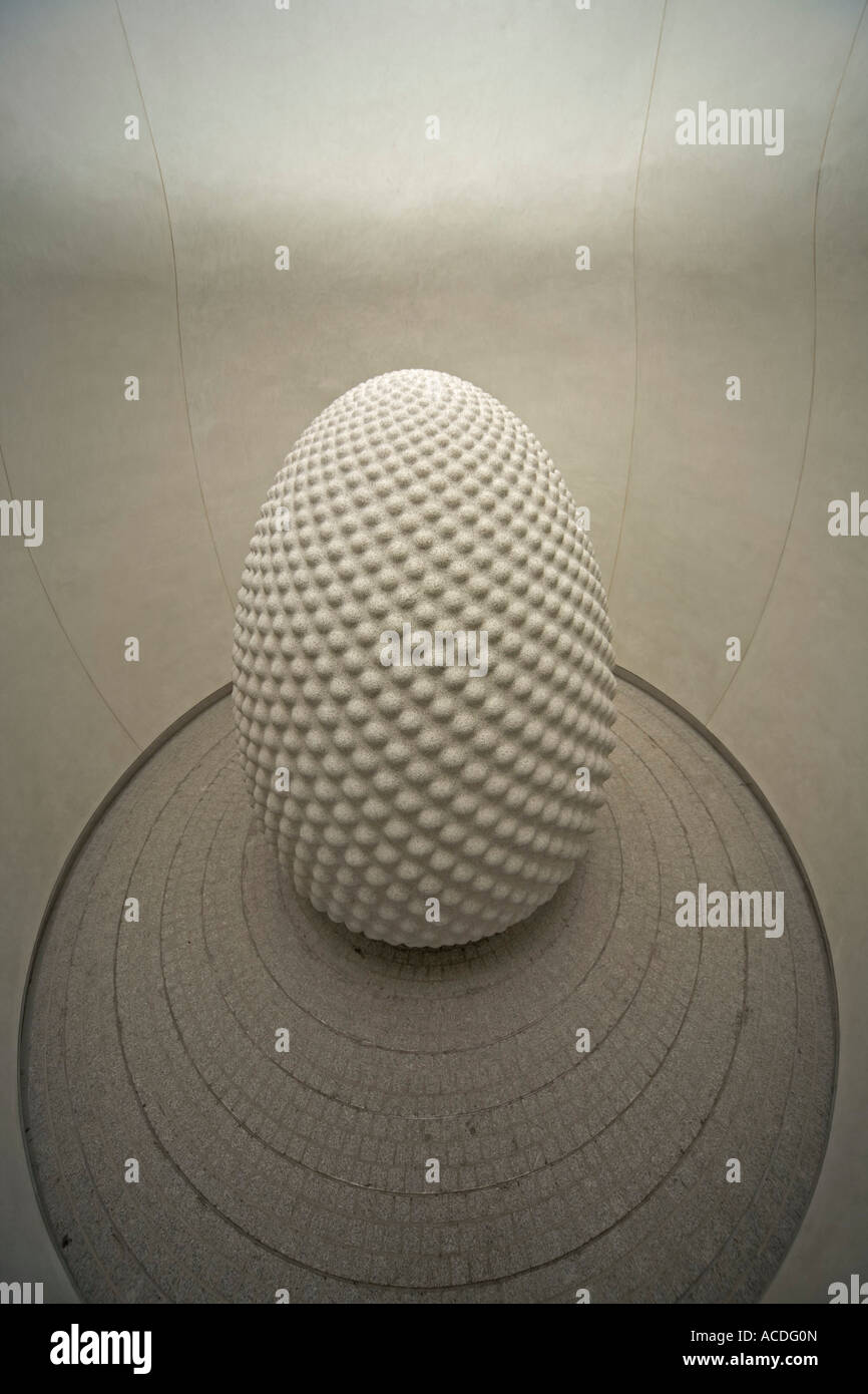 Eden Project St Austel Cornwall England The Seed Sculpture by Peter