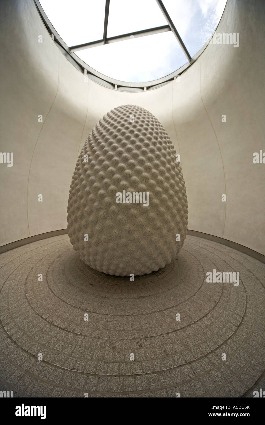 Eden Project St Austel Cornwall England The Seed Sculpture by Peter