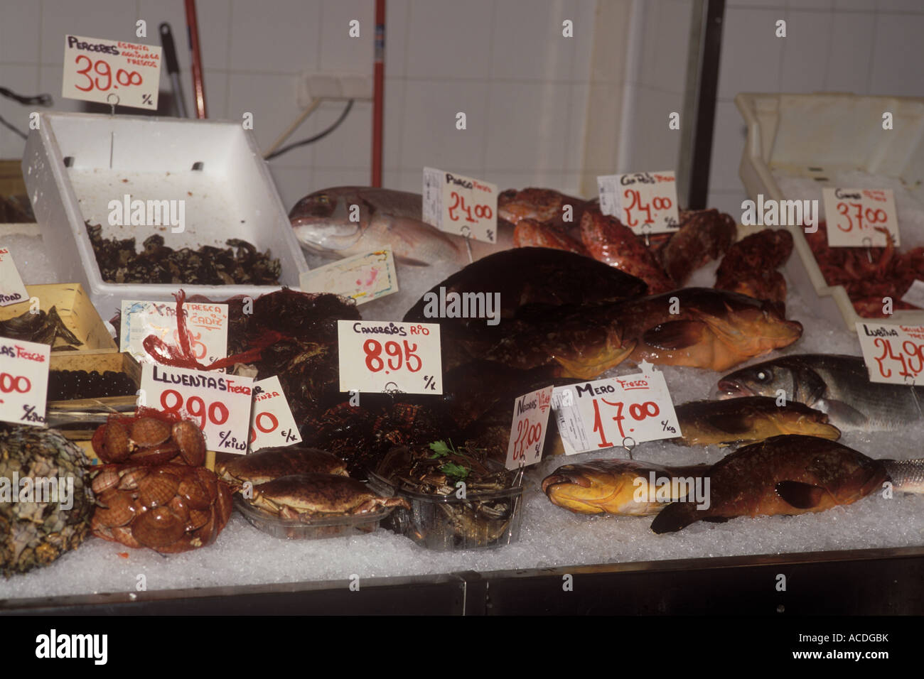 Fresh Fish And Seafood At Mercado Olivar The Olivar Fresh Fruit