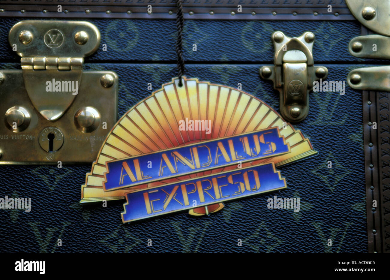 label of suitcase Stock Photo Alamy