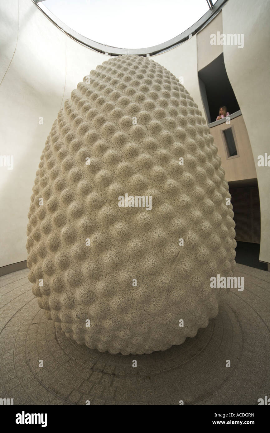 Eden Project St Austel Cornwall England The Seed Sculpture by Peter
