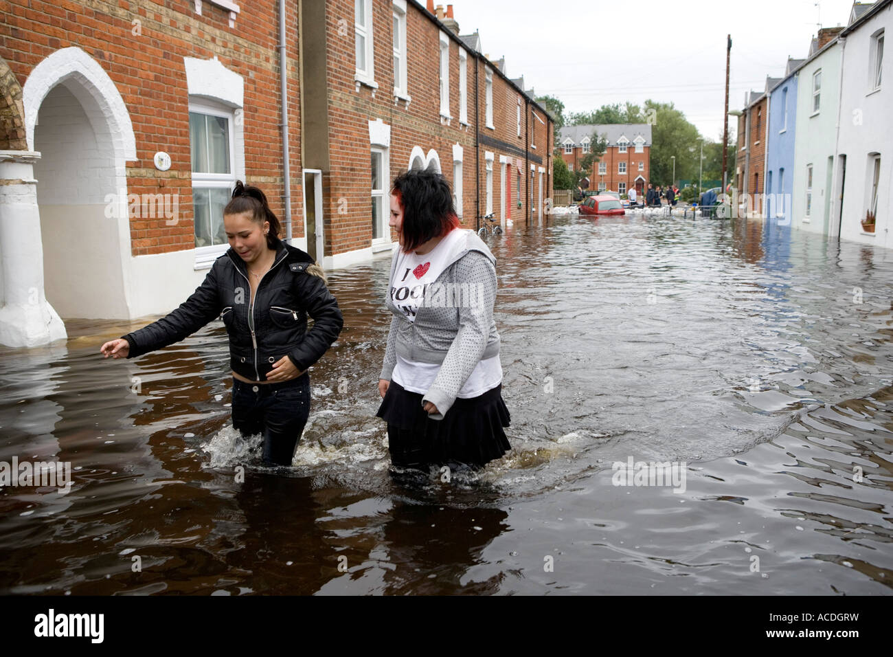 Flooding in west Oxford Earl street one of the worst affected flood